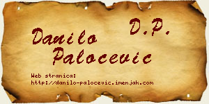 Danilo Paločević vizit kartica